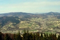 panorama na pasmo Lubomira i Łysiny