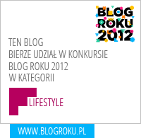 Konkurs na Bloga Roku.Podziękowanie